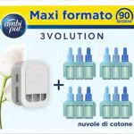 Ambi Pur 3Volution Profumatore per Ambienti, Diffusore Elettrico Ambiente e 4 Ricariche