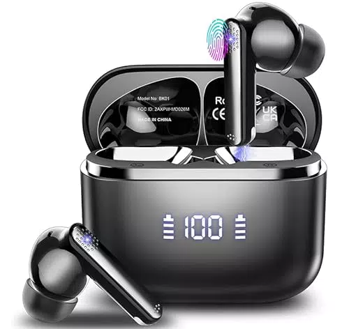 Aptkdoe Cuffie Bluetooth 5.3 con Stereo HiFi