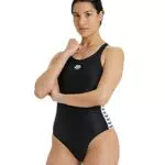 arena Icons Racer Back Costume Intero Donna, Costume da Bagno ad Asciugatura Rapida