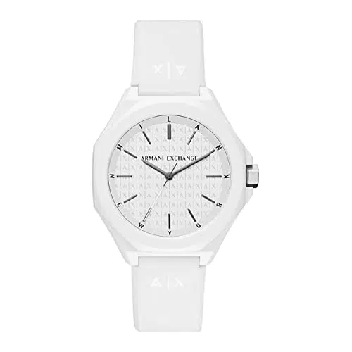 Armani Exchange AX4602 orologio da uomo con movimento a tre lancette in silicone, 40 Mm