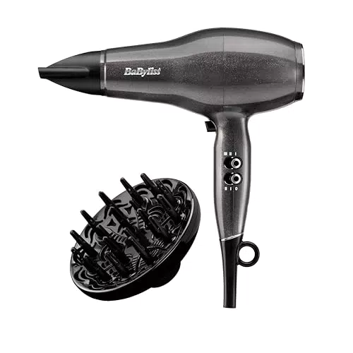 BaByliss D6490DE Asciugacapelli Platinum Diamond 2300W Motore AC Professionale