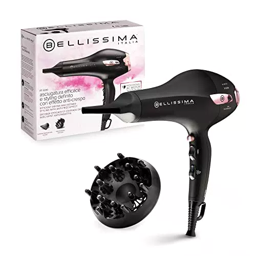Bellissima Imetec P7 3200 Asciugacapelli, Motore Professionale