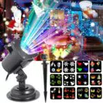 Bestyks Proiettore Natale Esterno Proiettore Luci Natale Per Esterno Proiettore Luci Di Da Interni Ed Esterni Per Esterno 12 Diapositive Modelli Con Timer per Feste Di Halloween Di Natale
