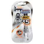 BIC Rasoio Monouso Frex 5, 3 Zinco Pezzi