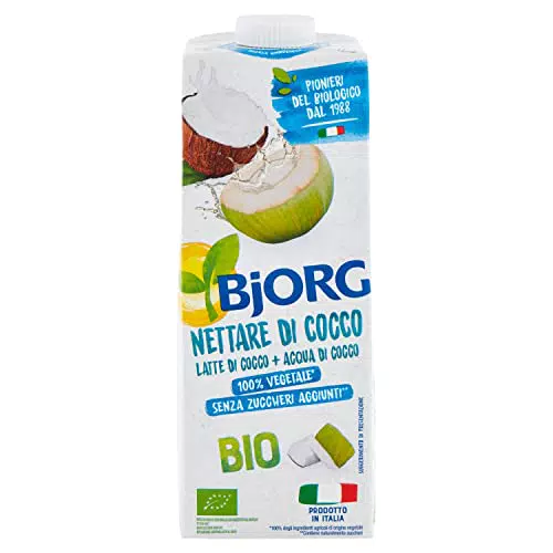 BJORG Bevanda Nettare Di Cocco Biologica Senza Zuccheri Aggiunti