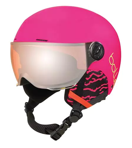 bollé, QUIZ VISOR Hot Pink Matte XS 49-52cm, Orange Gun Cat 2
