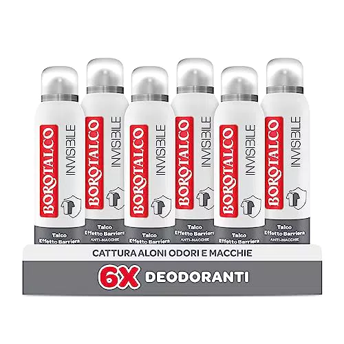 Borotalco Deodorante Seta, Profumo di Talco e Fiori Rosa