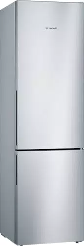 Bosch Elettrodomestici KGV39VLEAS Serie 4, Frigo congelatore combinato da libero posizionamento, 201 x 60 cm, inox look & HBA534BS0 Forno Elettrico da Incasso 7 Programmi di Cottura in Acciaio Inox