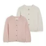 C&A Cardigan per bambine in cotone: 2 pezzi