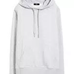 C&A Donna Felpa con Cappuccio Grigio Chiaro Melange