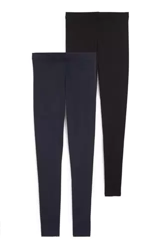 C&A Leggings in cotone da donna, 2 pezzi