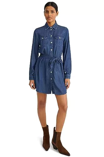 C&A Donna Vestito Jeans Blu 46