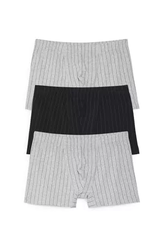 C&A Uomo Boxer Aderenti Grigio Chiaro Melange XL