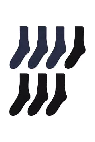 C&A Uomo Calze Confezione multipla: 7 paia al prezzo di 1 blu/nero 39-42