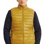 C&A piumino smanicato trapuntato da uomo, giallo