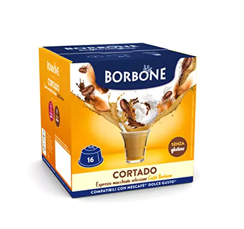 Caffè Borbone Cortado - Espresso macchiato - 64 capsule - Compatibili con le Macchine Nescafè