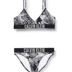 Calvin Klein Bikini Bambina Set Bikini a Triangolo, Multicolore