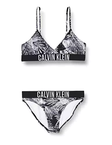 Calvin Klein Bikini Bambina Set Bikini a Triangolo, Multicolore