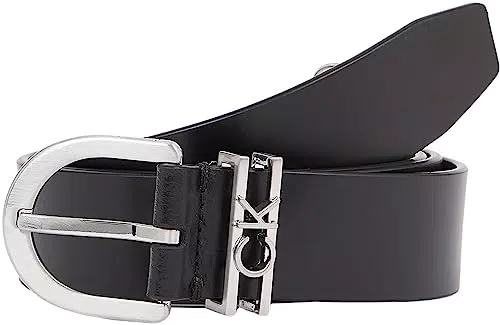Calvin Klein Cintura Donna Loop Belt 3.0 cm Cintura in Pelle