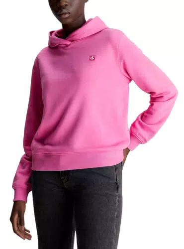 Calvin Klein Jeans Felpa con Cappuccio, rosa