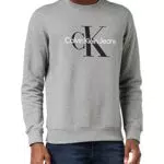 Calvin Klein Jeans Felpa Uomo Core Monologo senza Cappuccio