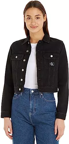 Calvin Klein Jeans Giacca Corta Anni '90 in Jeans, Denim Black