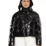 Calvin Klein Jeans Giacca Donna Cropped Shiny Puffer Giacca Invernale
