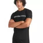 Calvin Klein Jeans Maglietta con Logo, nero