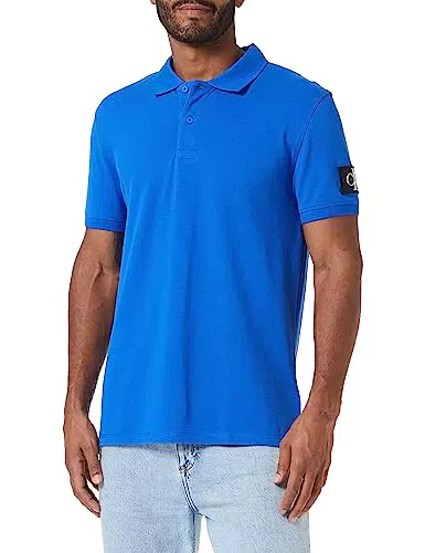 Calvin Klein Jeans Maglietta Polo Uomo Maniche Corte Badge Regular Fit