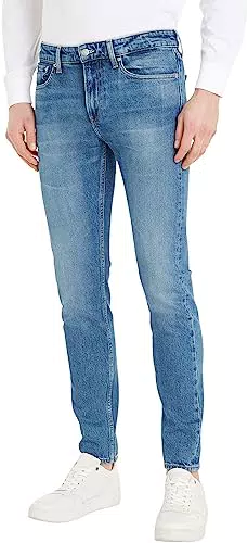 Calvin Klein Jeans Slim Taper Pantaloni, Denim Light