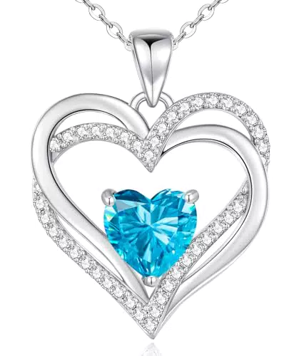 CDE Collana Donna Argento 925, Collana Cuore Regalo Gioielli Donna per Mogile/Sorella/Amiche