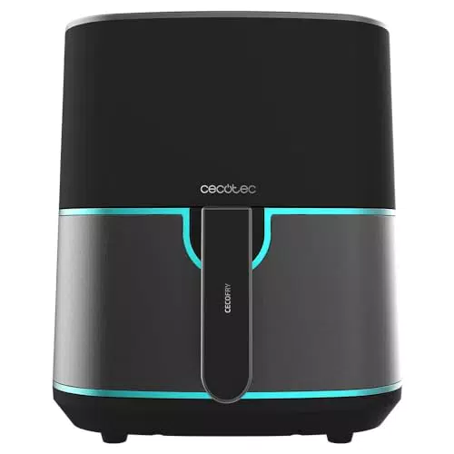 Cecotec Friggitrice ad aria senza olio da 5, 5 litri Cecofry Fantastik Inox 5500 Air Fryer. 1700 W