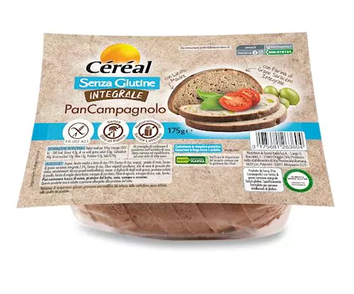 CÉRÉAL PAN CAMPAGNOLO INTEGRALE, Pane senza glutine e lattosio