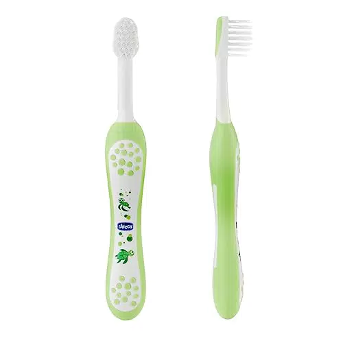 Chicco Spazzolino da Denti per Bambini con Testina Sagomata e Arrotondata