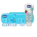 Chicco Set Dentale per Bambini, L'Astuccio Contiene Un Dentifricio 12 Mesi + e Uno Spazzolino
