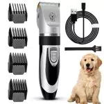CKCLR Tosatrice per Cani Professionale, Tagliacapelli Animali Gatto 7PCS Ricaricabile Tosatore Elettrico