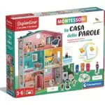 Clementoni - 16343 - Sapientino Montessori - La casa delle parole - casetta gioco educativo con tessere illustrate