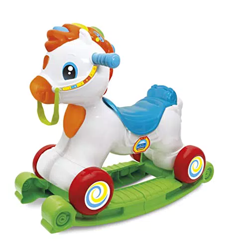 Clementoni- Martino Il Cavallino-Ride On Educativo, Parlante in Italiano E Inglese