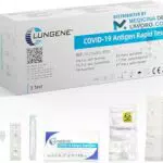 CLUNGENE 5 x Tamponi Covid 19 Rapido Nasale, Kit Rapido Tampone per l'Antigene SARS-COV-2 - Scatola da 5 Test Covid