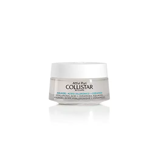 Collistar Aquagel Acido Ialuronico + Ceramidi, Crema-gel Idratante Liftante in Profondità con 4 Pesi Molecolari