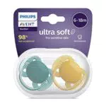 Confezione da 2 ciucci ultra soft Philips Avent - Ciuccio senza BPA per bambini da 6 a 18 mesi