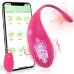 Coyoho Vîbràtóreper Donna APP Vîbràtóre Ṡḙxy Shop Hot Oggetti Vîbràtóri Clídórídè Dónnà Vîbràtóreper Dónnà Telecòmando Bluetóóth 9 Modalità（Rosso）
