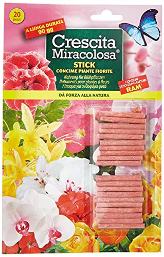 Crescita Miracolosa NUTRIMENTO in Bastoncini per Piante Fiorite