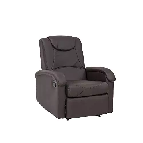 Cribel Poltrona Relax DISA A, finta pelle, Moka, 82 x 90 x 143 cm
