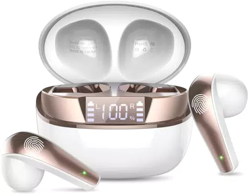 Cuffie Bluetooth, Auricolari Bluetooth 5.3 con Bassi Icmmersivi