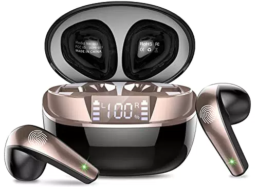 Cuffie Bluetooth, Auricolari Bluetooth 5.3 con Bassi Icmmersivi