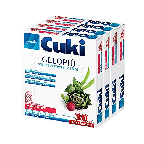 Cuki Gelopiù sacchetti freezer 7 strati piccoli - 18 x 28 cm - 1