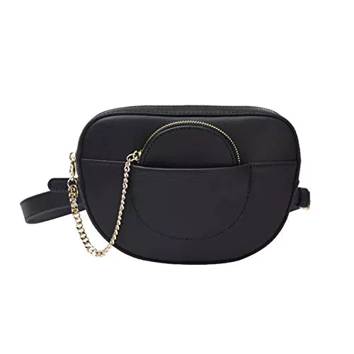 Dboar Marsupio Borsa Cintura Donna Moda Waist Pack Fanny Pack Borse a Tracolla Picolla in Pelle Nero Elegante