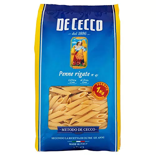 De Cecco Penne Rigate - 1 Confezione da 1000 gr