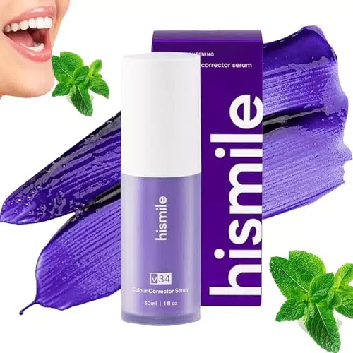 Dentifricio Hi-Smile V34, Dentifricio Sbiancante, Dentifricio Viola